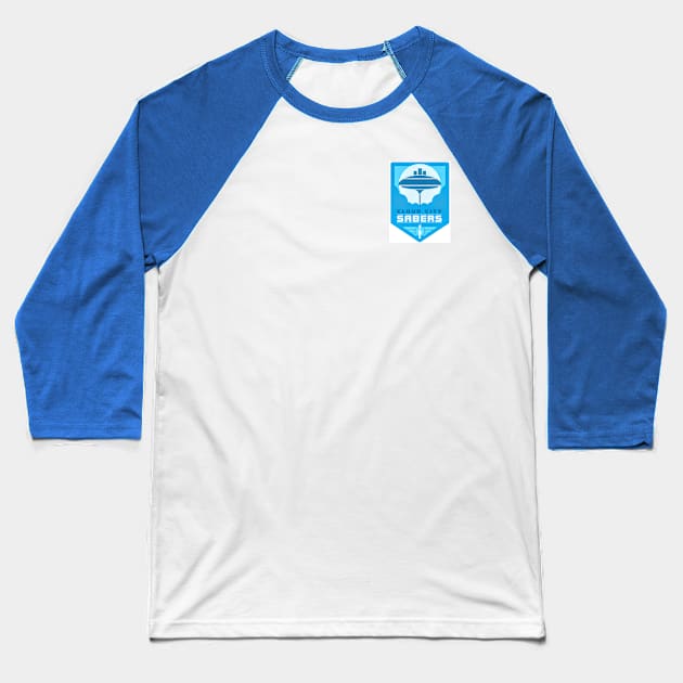 Cloud City Sabers Logo Baseball T-Shirt by Cloudcitysabers